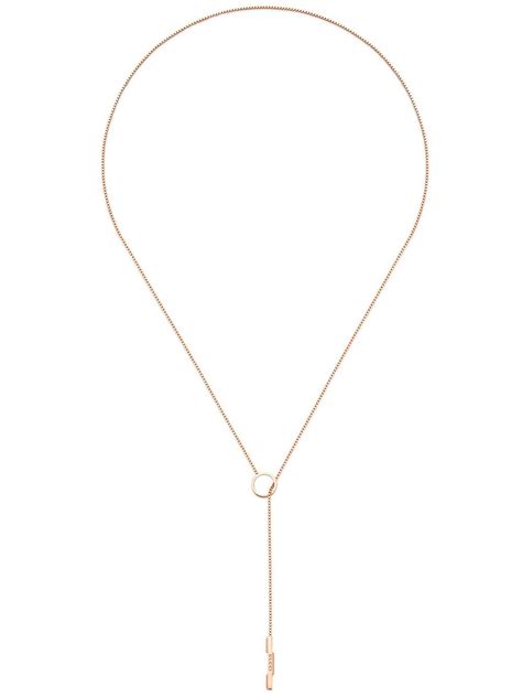 gucci link to love lariat necklace